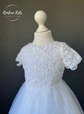 Poinsettia White Communion Dress - CT5222 - Ballet Length