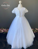 Poinsettia White Communion Dress - CT5222 - Ballet Length