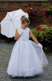 MASSIVE COMMUNION DRESS SALE 2024!!! Jelly Tots White Communion Dress - 1813