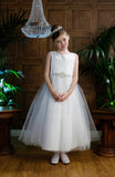 MASSIVE COMMUNION DRESS SALE 2024!!! Little People White Communion Dress - Lark