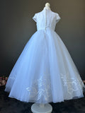 Poinsettia White Communion Dress - CT5238 - Ballet Length