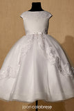 MASSIVE COMMUNION DRESS SALE 2024!!! Joan Calabrese White Communion Dress - 121305