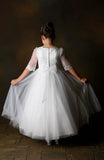 MASSIVE COMMUNION DRESS SALE 2024!!! Little people White Communion Dress - Holly