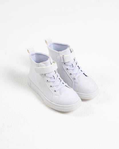 Sweetie Pie - Girls White Sneaker Shoes- Sadie