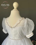 Poinsettia White Communion Dress - CT5224 -  Ballet Length