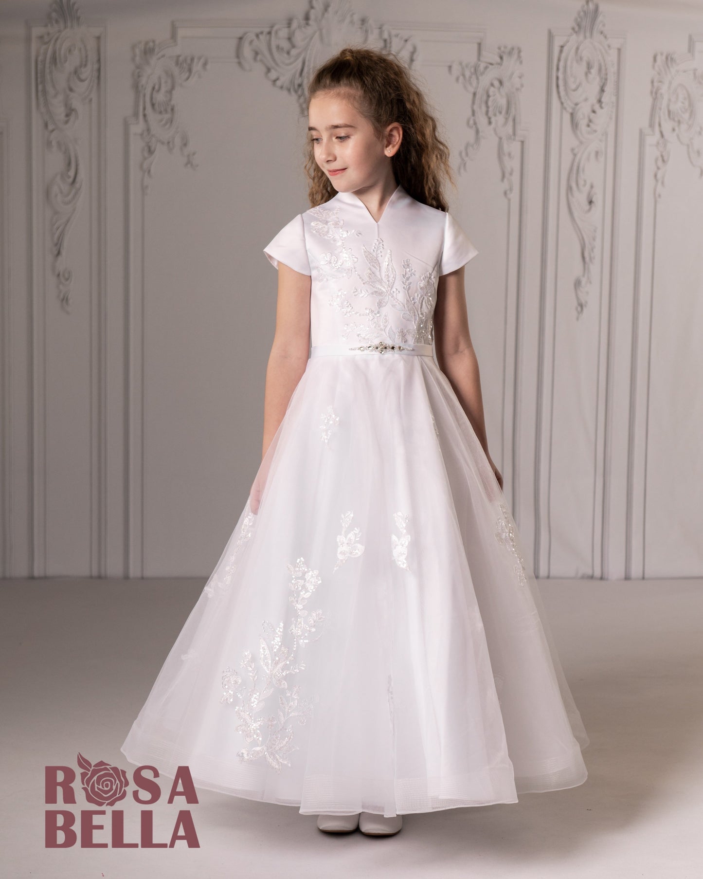 Sweetie Pie White Communion Dress - RB650