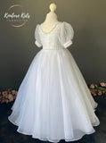 Poinsettia White Communion Dress - CT5224 -  Ballet Length