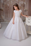 MASSIVE COMMUNION DRESS SALE 2024!!! Rosa Bella White Communion Dress- RB617