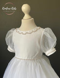 Poinsettia White Communion Dress - CT5224 -  Ballet Length