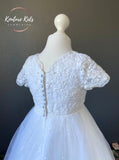 Poinsettia White Communion Dress - CT5222 - Ballet Length