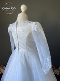 Poinsettia White Communion Dress - CT5217 - Ballet Length