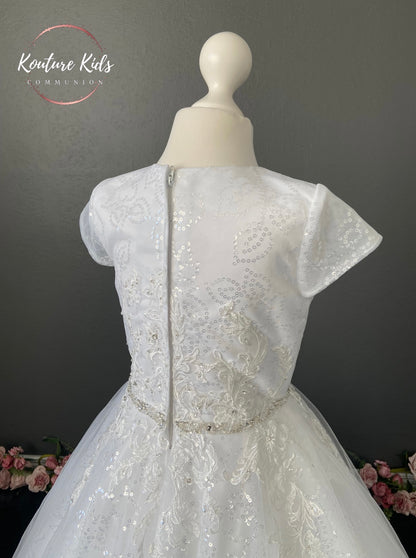 Sweetie Pie White Communion Dress - RB649