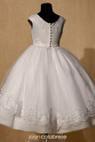 MASSIVE COMMUNION DRESS SALE 2024!!! Joan Calabrese White Communion Dress - 121305