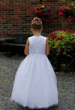 MASSIVE COMMUNION DRESS SALE 2024!!! Jelly Tots White Communion Dress - 1813