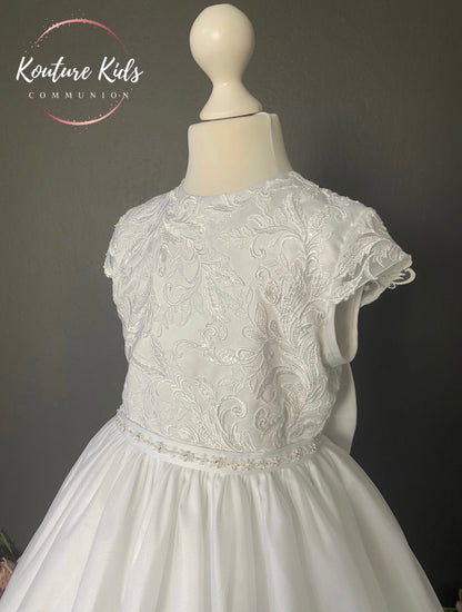 Little People White Communion Dress - Zaria 80786