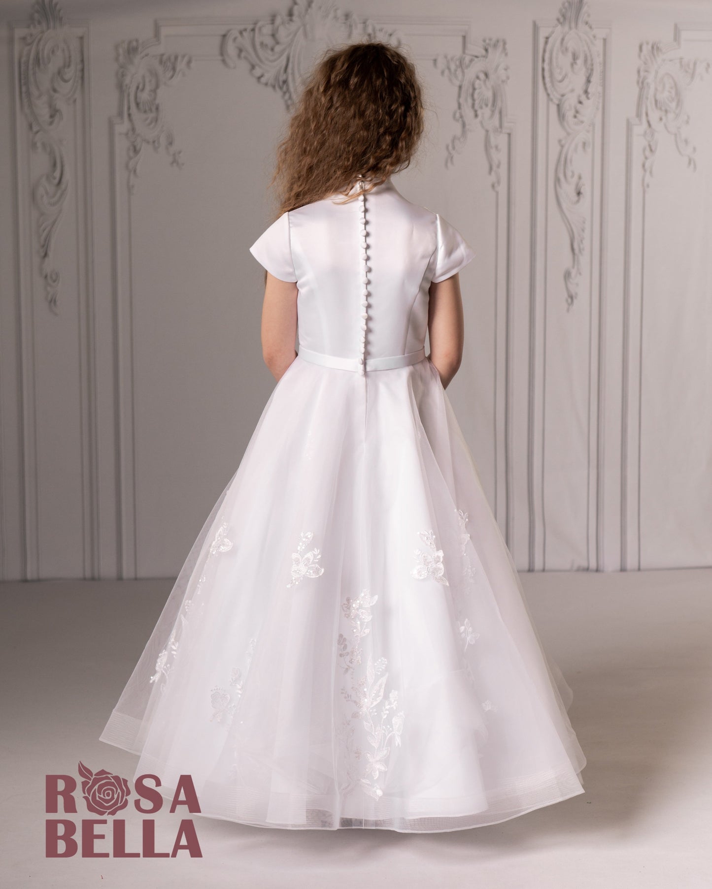 Sweetie Pie White Communion Dress - RB650