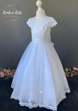 Poinsettia White Communion Dress - CT5225 - Ballet Length