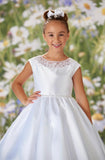 MASSIVE COMMUNION DRESS SALE 2024!!! Joan Calabrese White Communion Dress - 120334