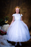 Poinsettia White Communion Dress - CT5225 - Ballet Length