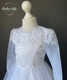 Poinsettia White Communion Dress - CT5217 - Ballet Length