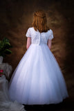 Poinsettia White Communion Dress - CT5222 - Ballet Length