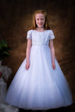 Poinsettia White Communion Dress - CT5222 - Ballet Length