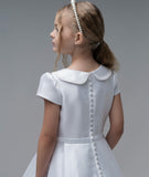 Paula’s White Communion Dress - PJ04P/C - T-Length