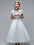 Paula’s White Communion Dress - PJ04P/C - T-Length