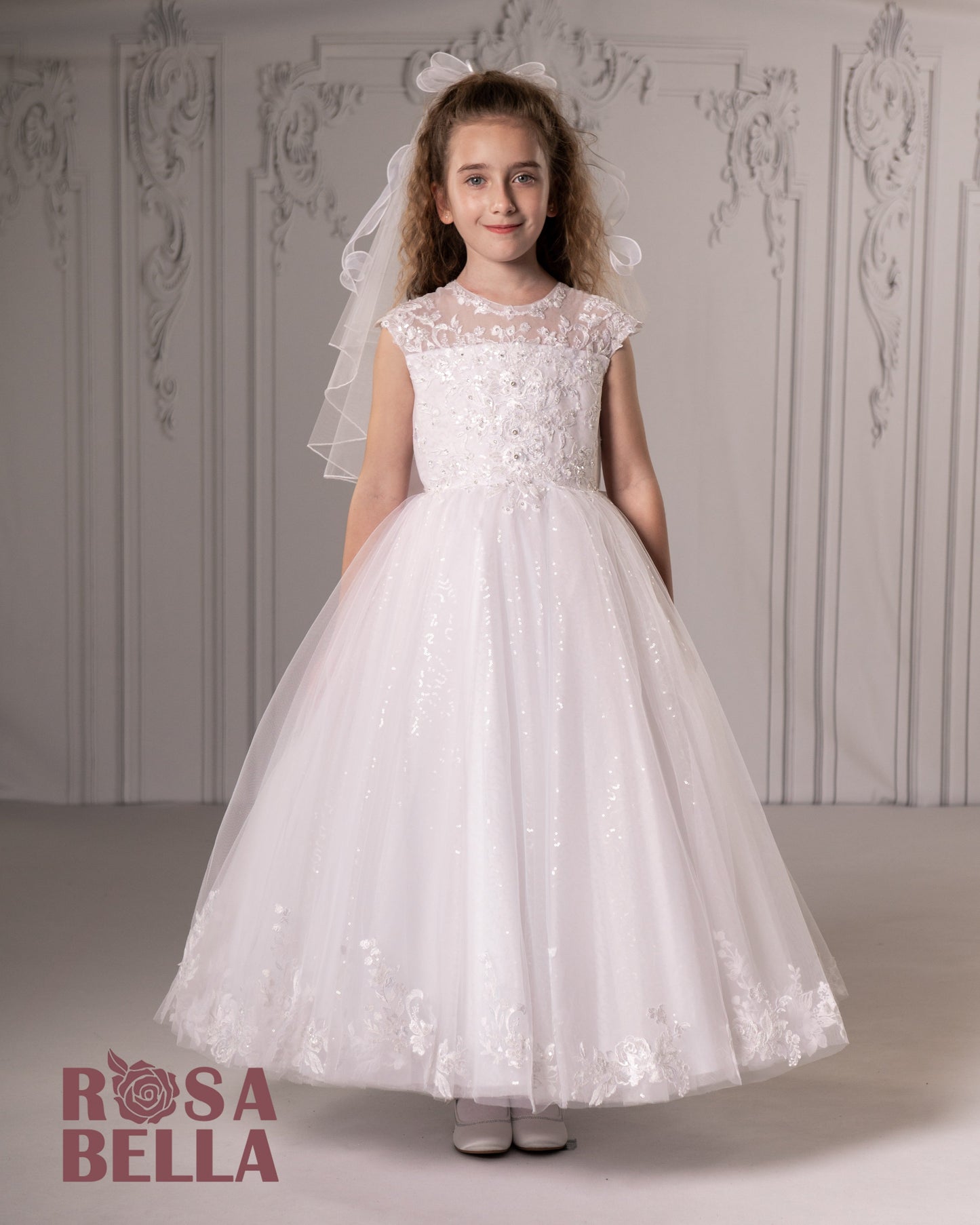 Sweetie Pie White Communion Dress - RB646