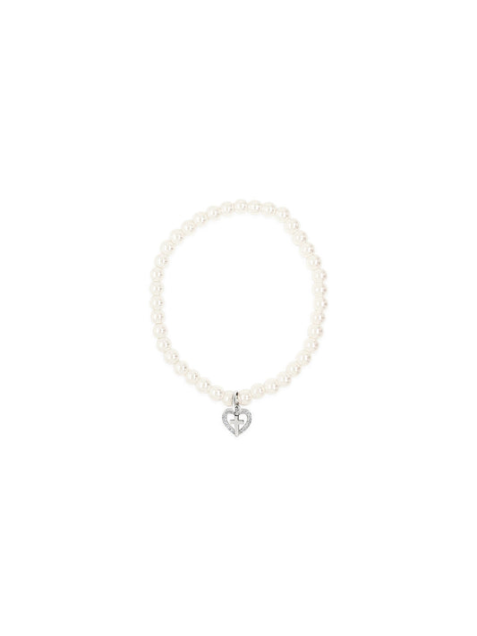 Holy Communion Pearl Kids Bracelet - Heart