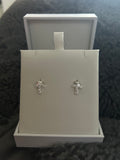 Diamanté Cross Communion Earrings