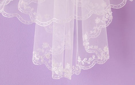 P328 Communion Veil Sylvie