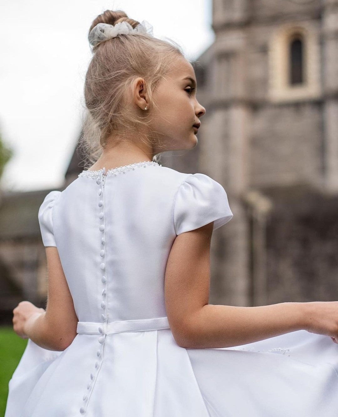 Paula’s Communion- White Communion Dress - PJ04 Long Length