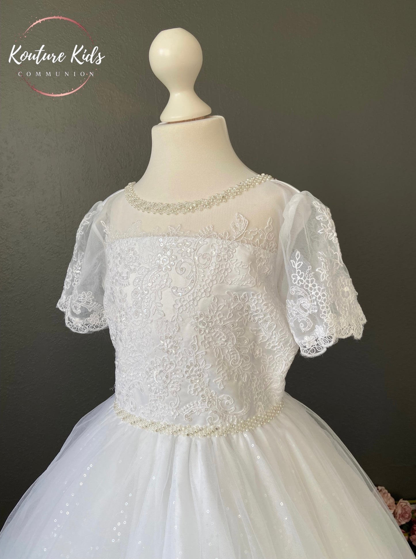 Paula’s Communion- White Communion Dress -PJ24 Long Length