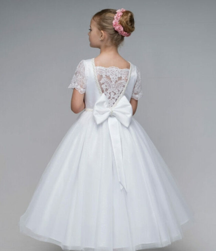 Paula’s Communion- White Communion Dress -PJ24 Long Length