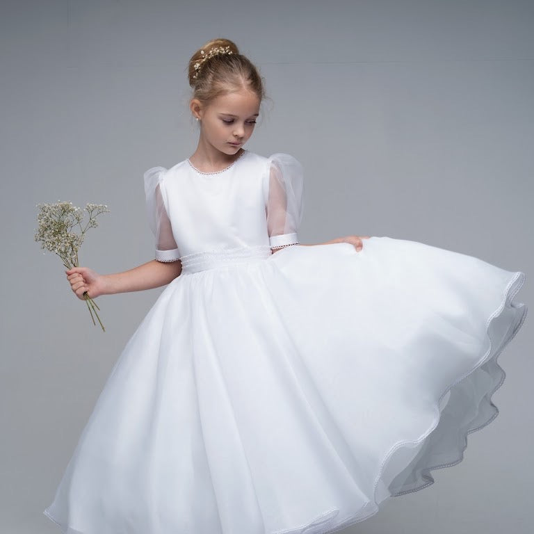 Paula’s Communion - White Communion Dress - PJ29 Long Length