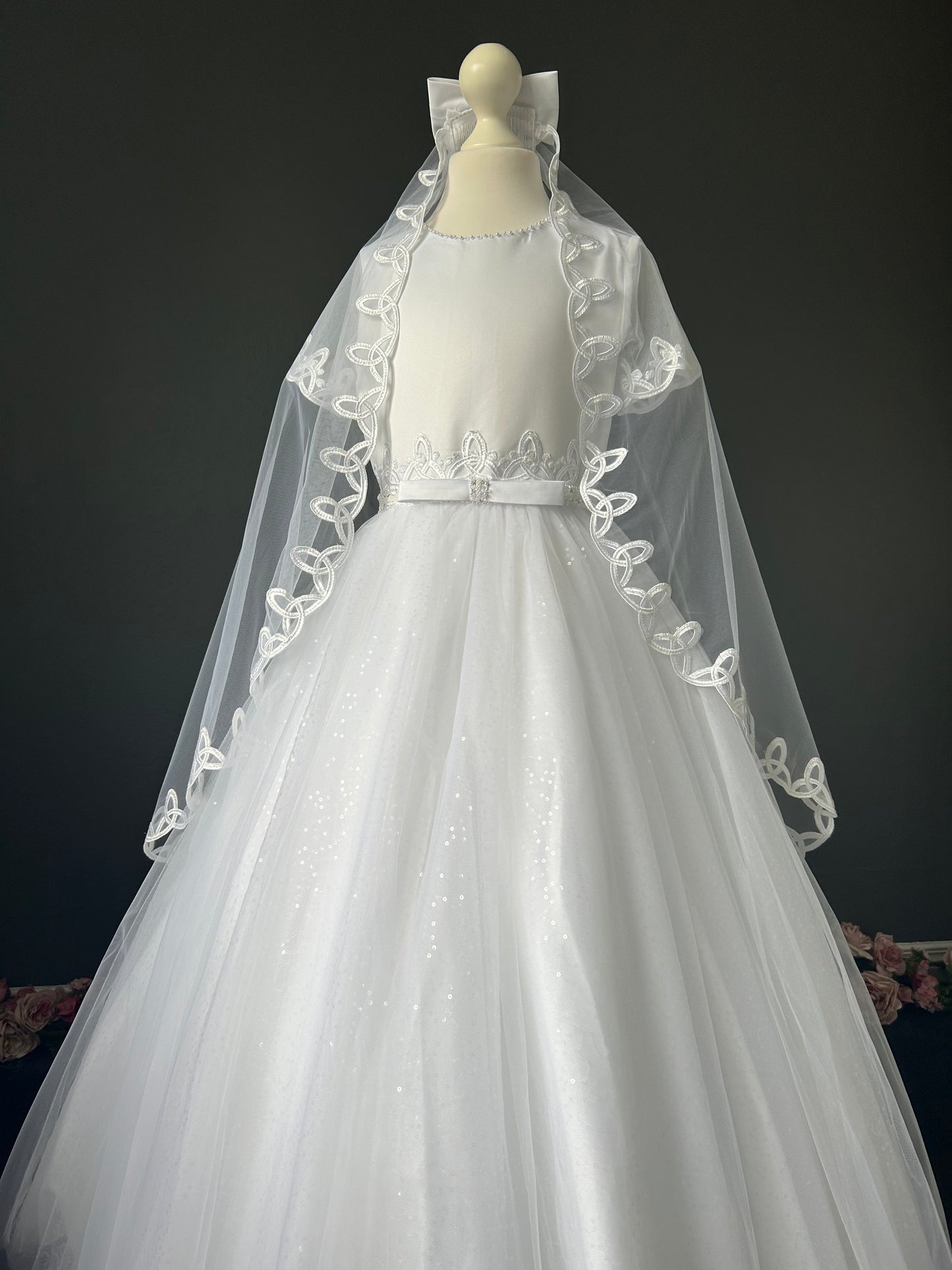 Paula’s Communion - White Communion Dress - PJ44 Long Length