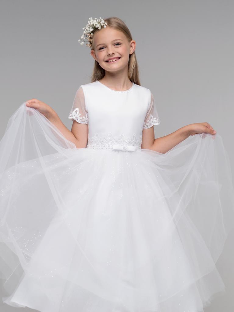 Paula’s Communion - White Communion Dress - PJ44 Long Length