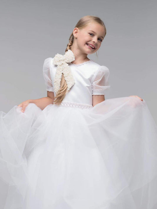 Paula’s Communion- White Communion Dress - PJ49 Long Length