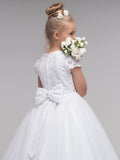 Paula's Communion- White Communion Dress - PJ-53 Long Length