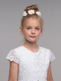 Paula's Communion- White Communion Dress - PJ-53 Long Length