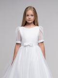 Paula's Communion- White Communion Dress - PJ-54 Long Length