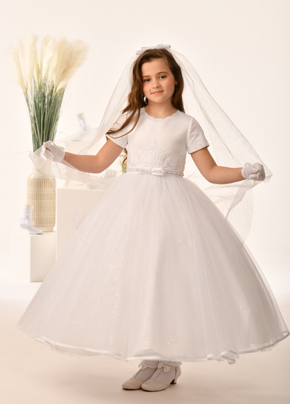 Sweetie Pie White Communion Dress RB662