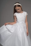 Paula's Communion- White Communion Dress - UF23021 T Length