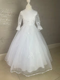 Poinsettia White Communion Dress -CT5205