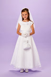 MASSIVE COMMUNION DRESS SALE 2024!!! Peridot White Communion Dress - P166