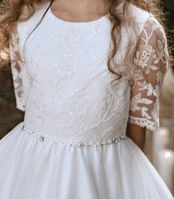 Emmerling White Communion Dress - Grace