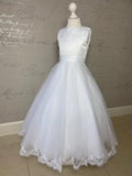 MASSIVE COMMUNION DRESS SALE 2024!!! Poinsettia White Communion Dress - CT5187