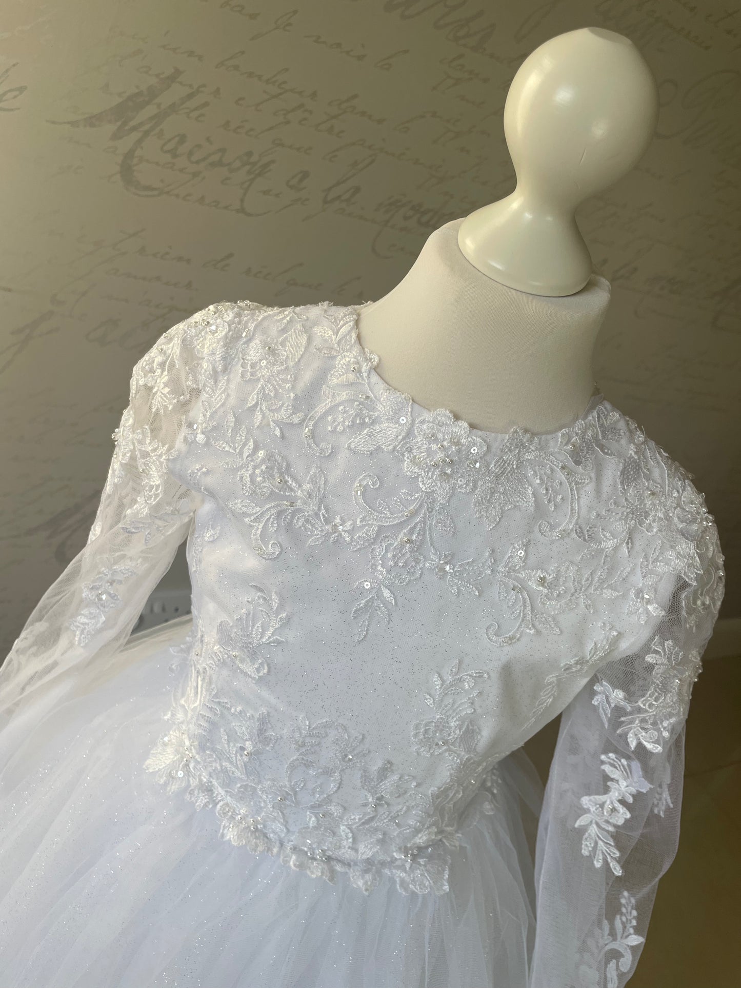 Romantica White Communion Dress -EG20101A