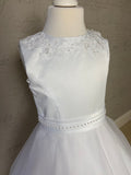 MASSIVE COMMUNION DRESS SALE 2024!!! Poinsettia White Communion Dress - CT5187